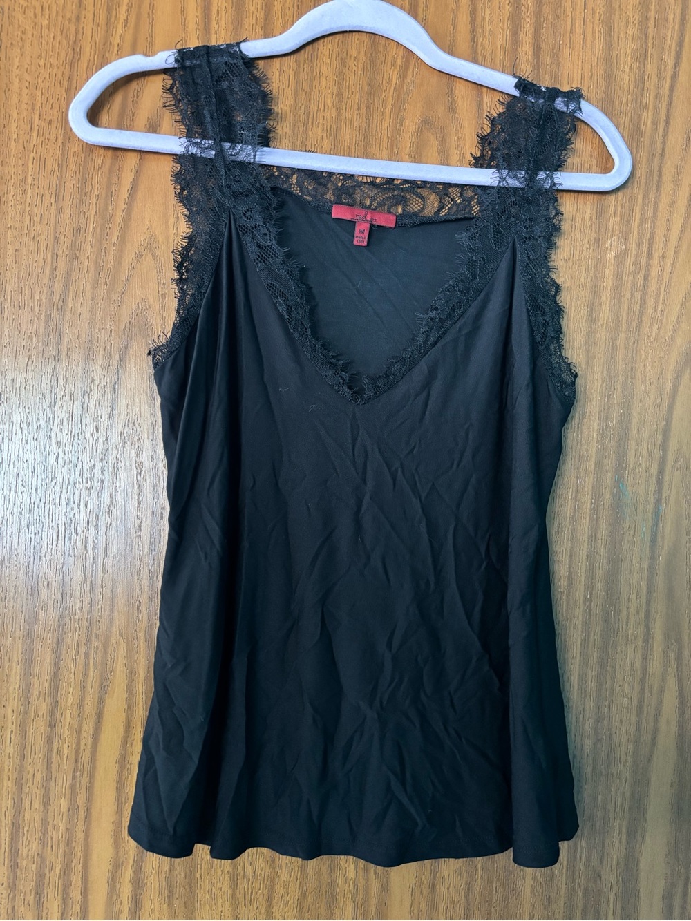 BKE Lace Trim V-Neck Tank Top